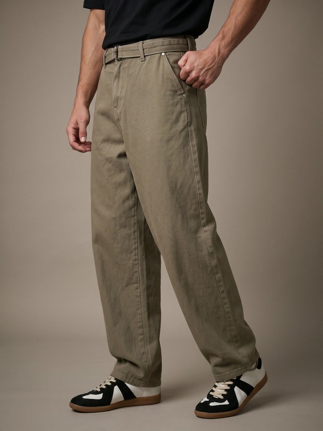glitchez Men Korean Baggy Stretchable Jeans