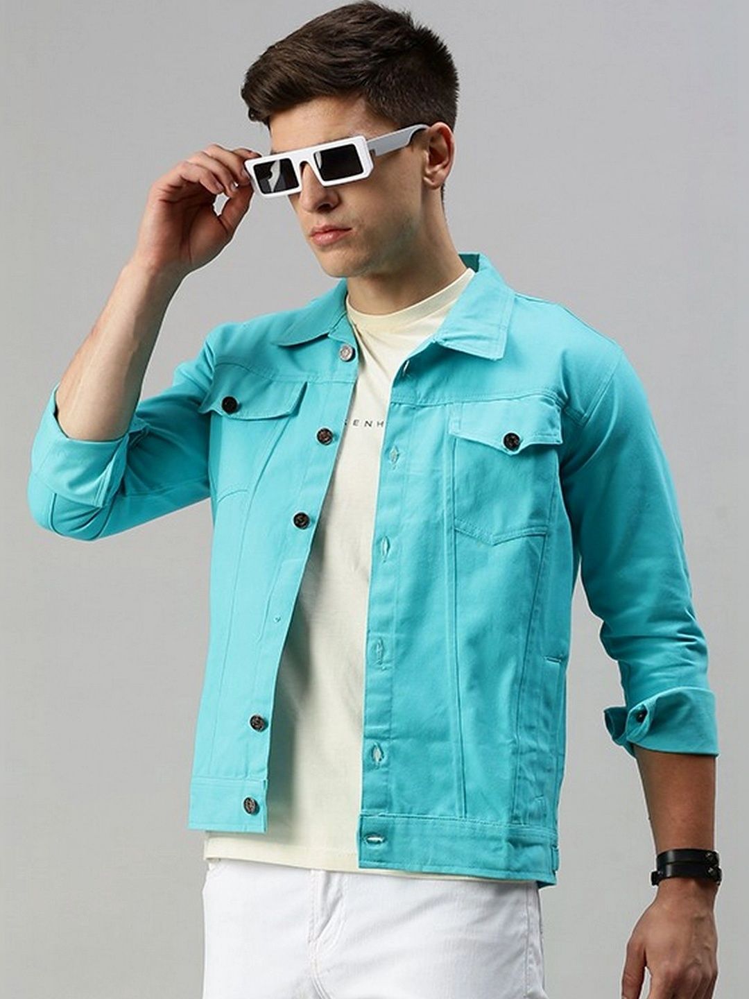 Kaali Peeli Men Outdoor Denim Jacket