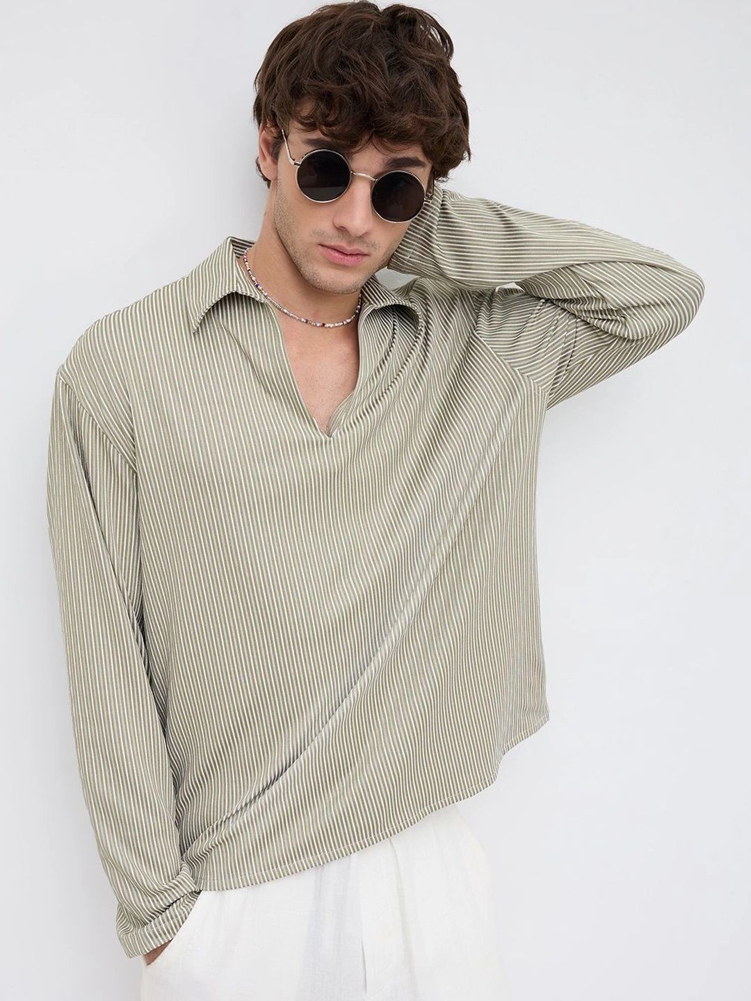 VASTRADO Men Classic Striped Casual Shirt