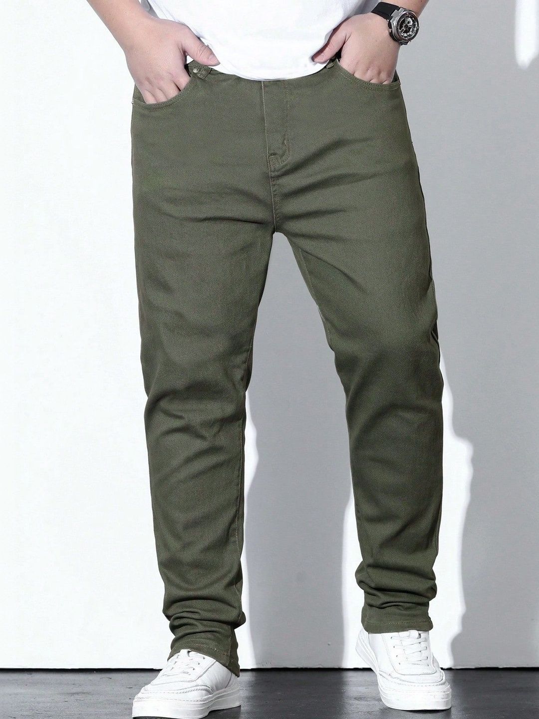 Encrypt Men Regular Fit High-Rise Jeans