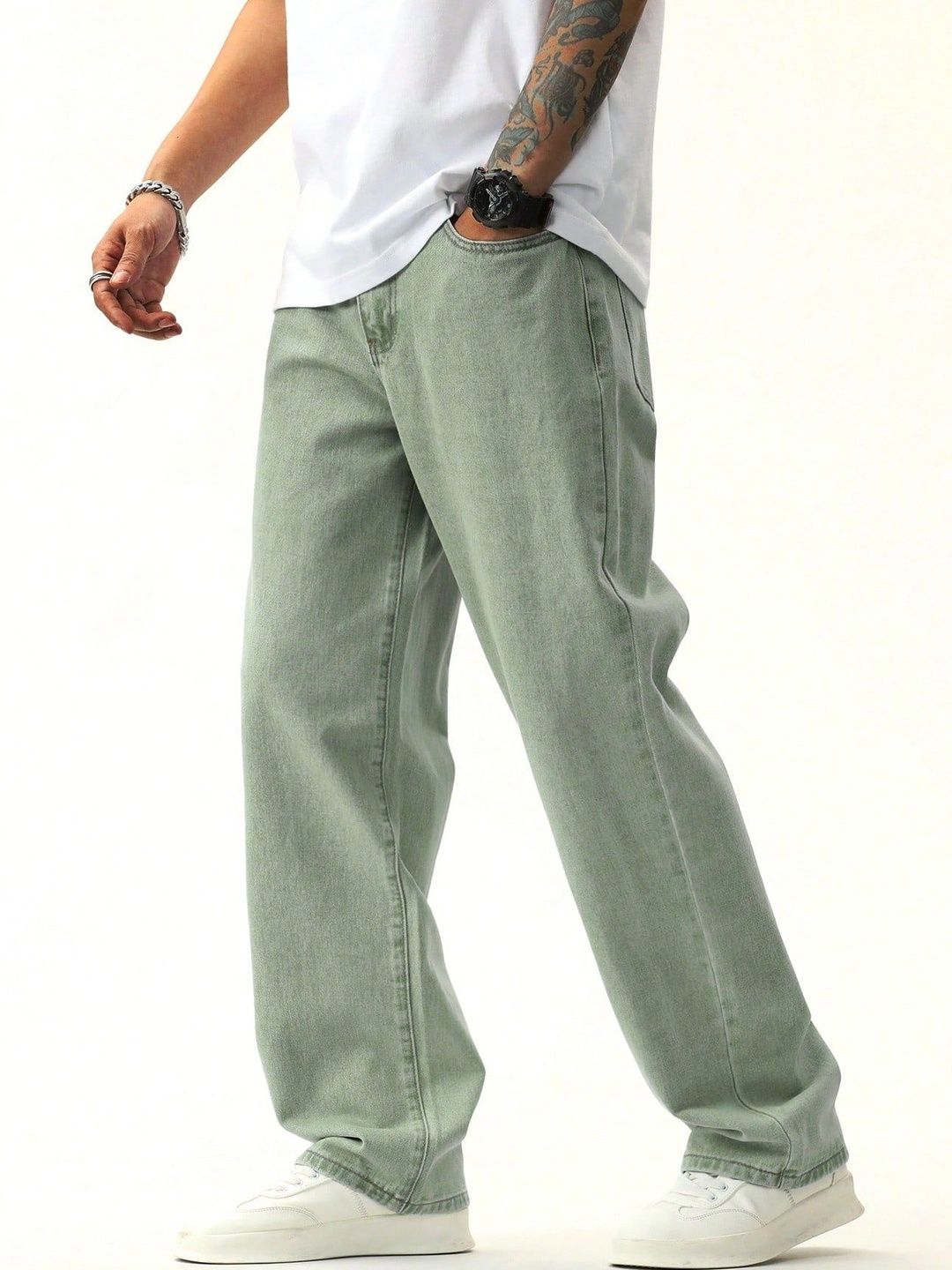 Encrypt Men Regular Fit High-Rise Jeans