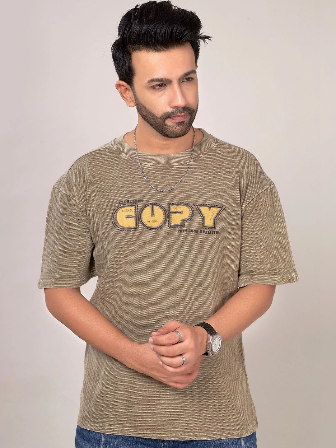 CHOKRA Men Typography Printed T-shirt
