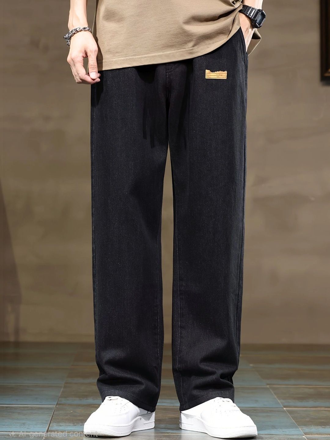 Encrypt Men Regular Fit High-Rise Jeans