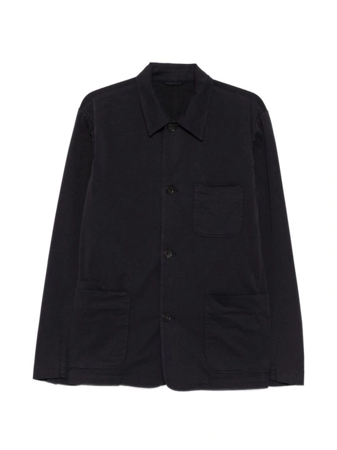 Paul Smith Navy Blue Solid Jacket