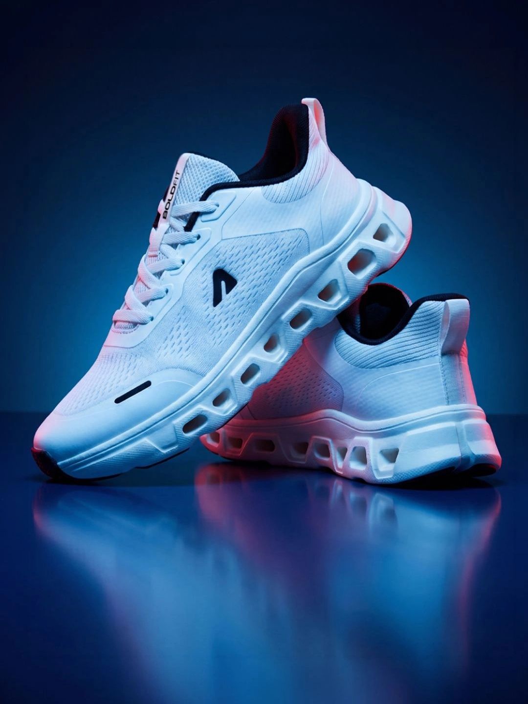 BOLDFIT Men White Airframe Running & Walking Sports Shoes
