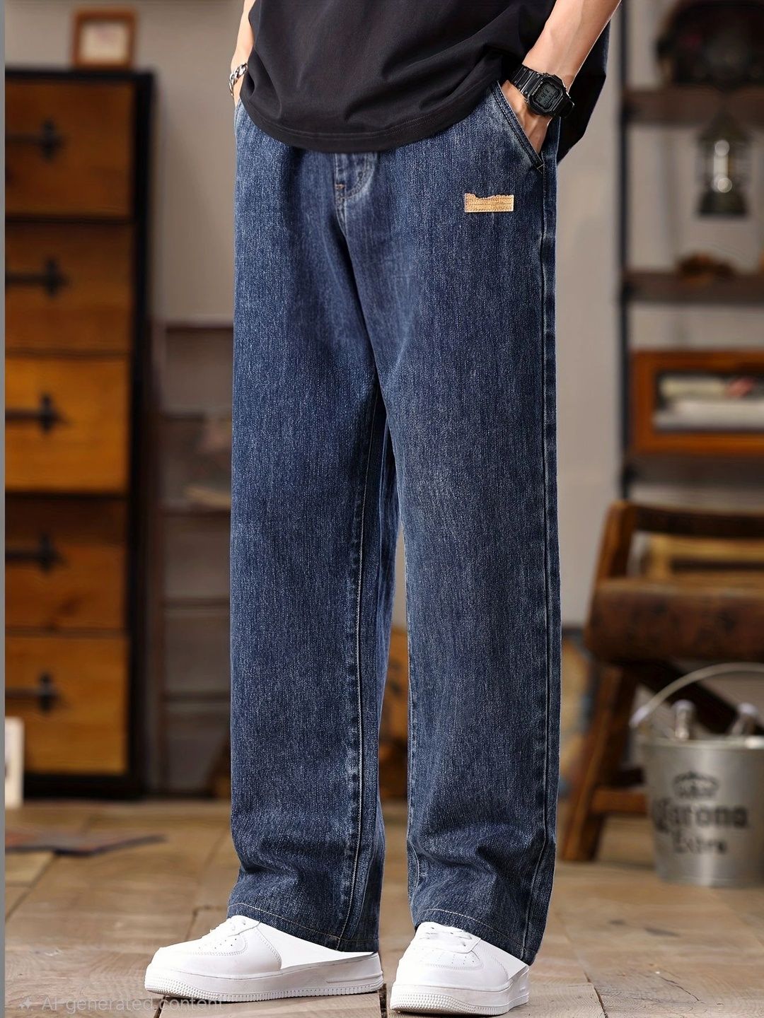 Encrypt Men Regular Fit High-Rise Jeans