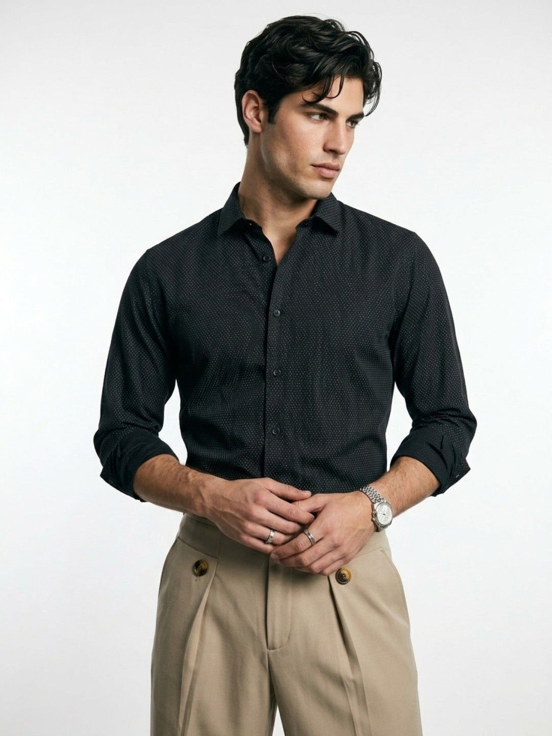 OvrWrk Men Printed Pure Cotton Casual Shirt