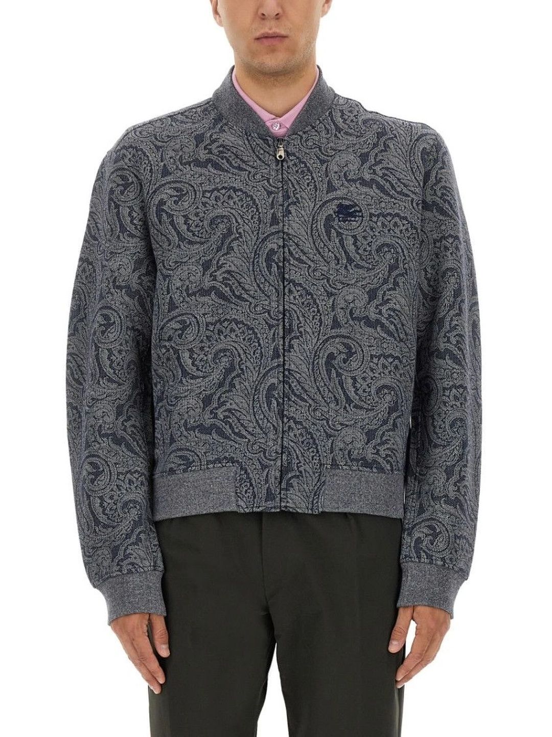 ETRO Dark Grey Jacquard Jacket