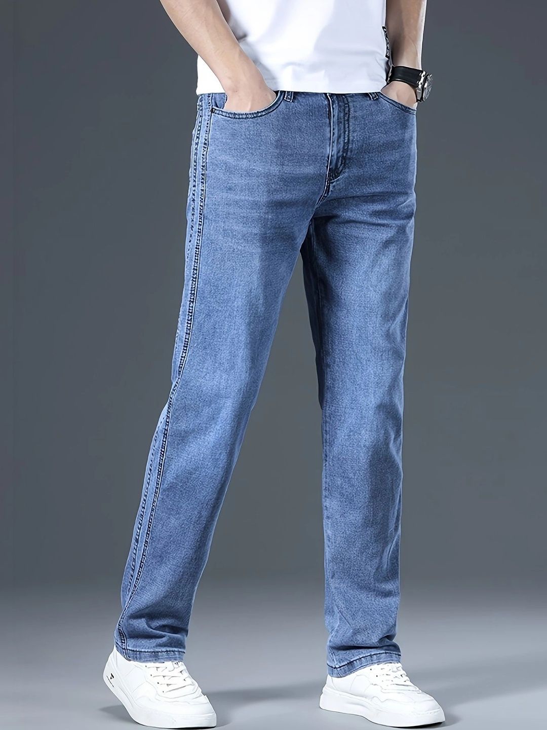 Encrypt Men Regular Fit High-Rise Jeans
