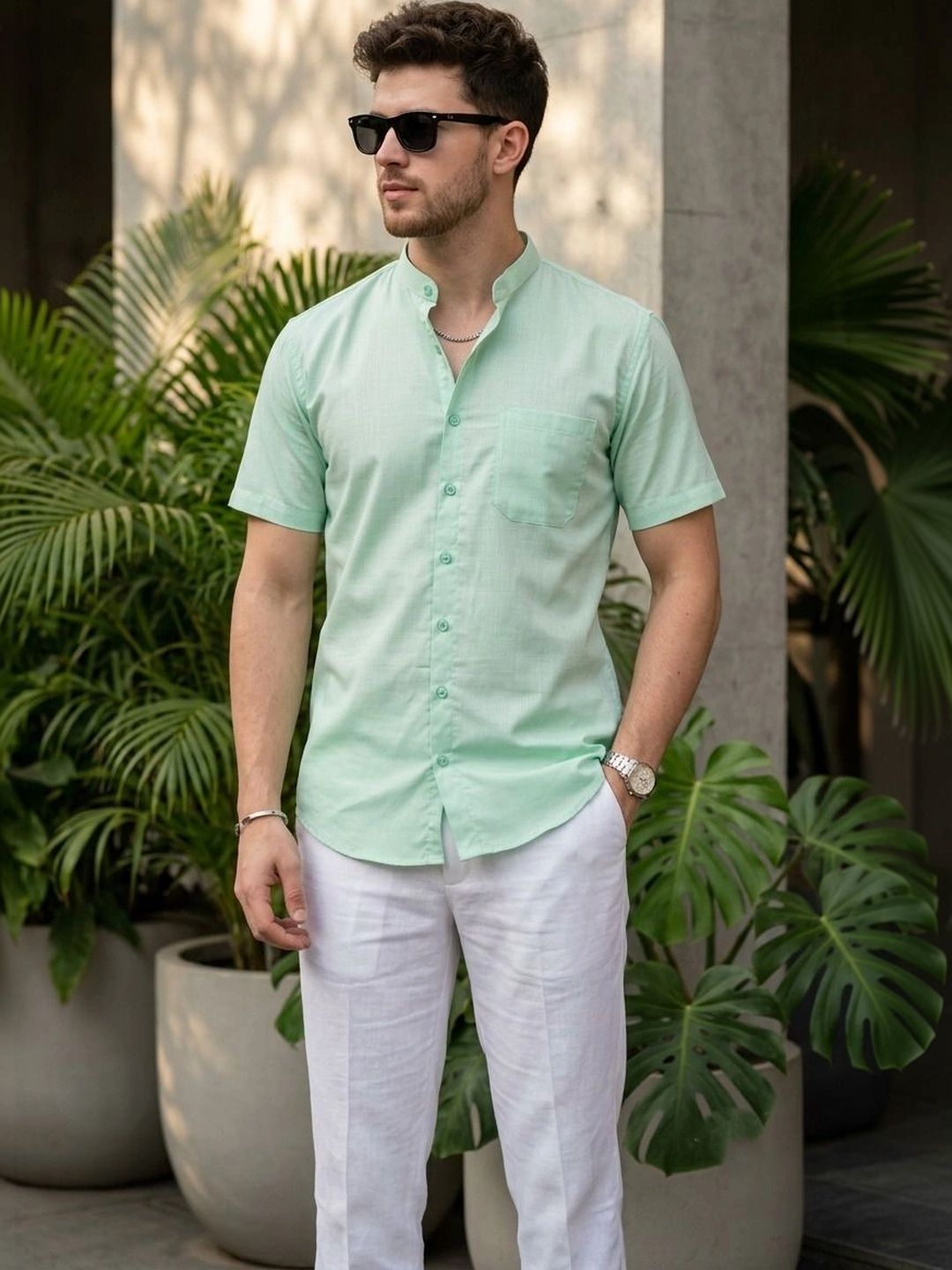 DEVOILER DEVOILER Men Standard Casual Shirt