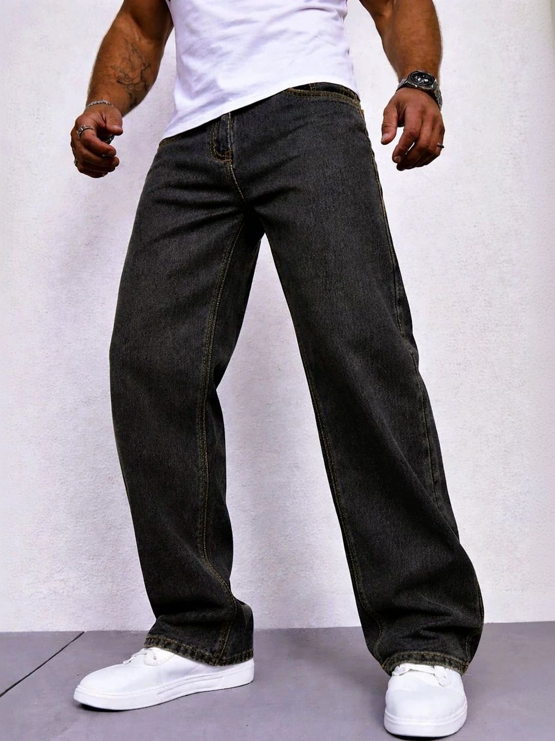 Wanted Men Regular Fit Mid-Rise Stretchable Jeans