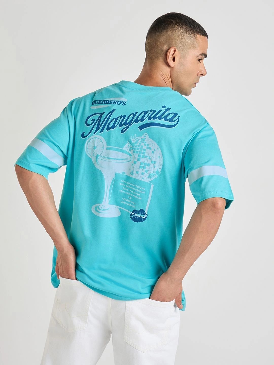 Difference Of Opinion Men Printed Oversized Cotton Tshirt