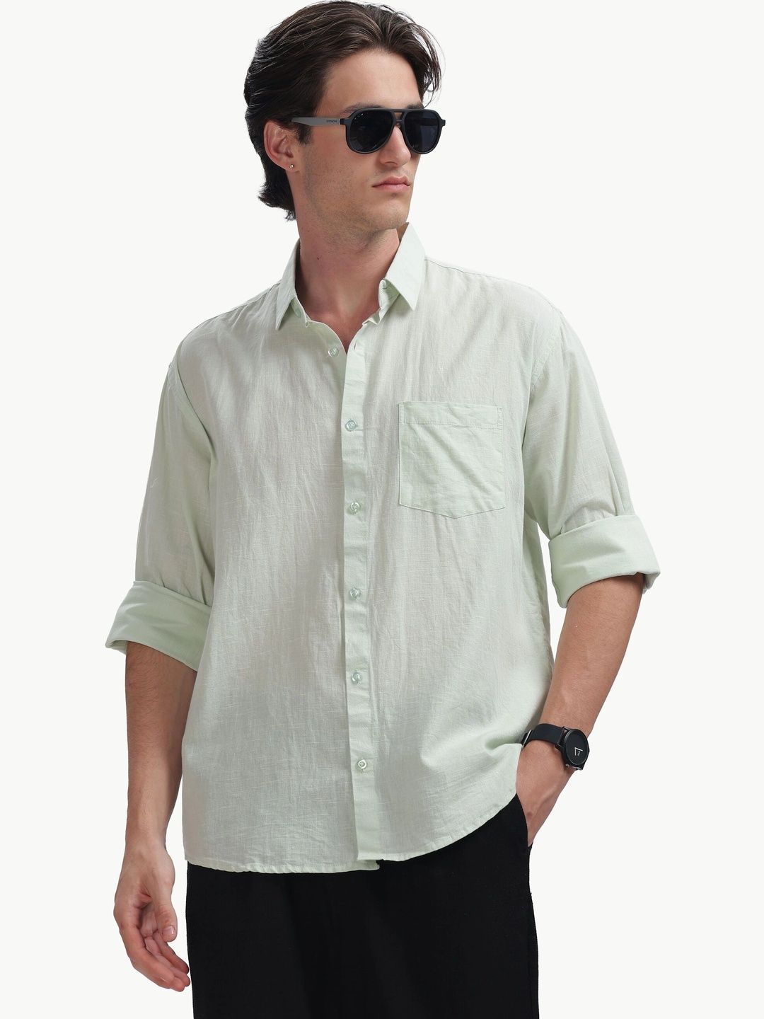 HEMISH LIFESTYLE Men Relaxed Casual Shirt