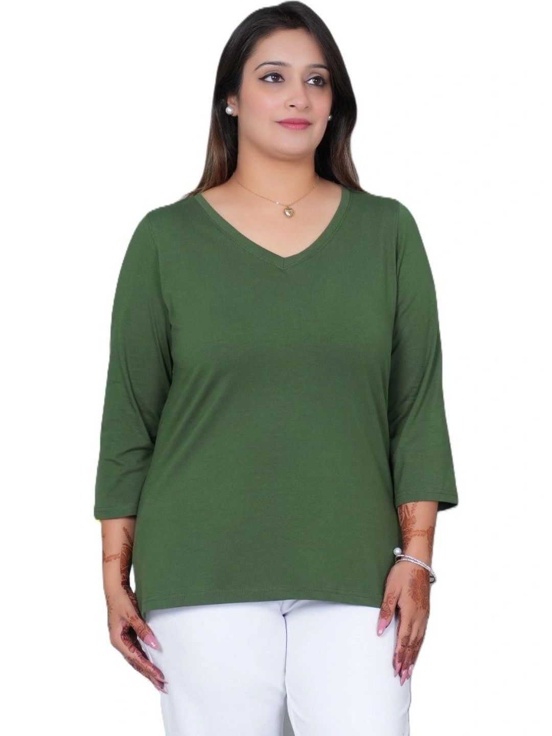 Mlada Women V-Neck T-shirt