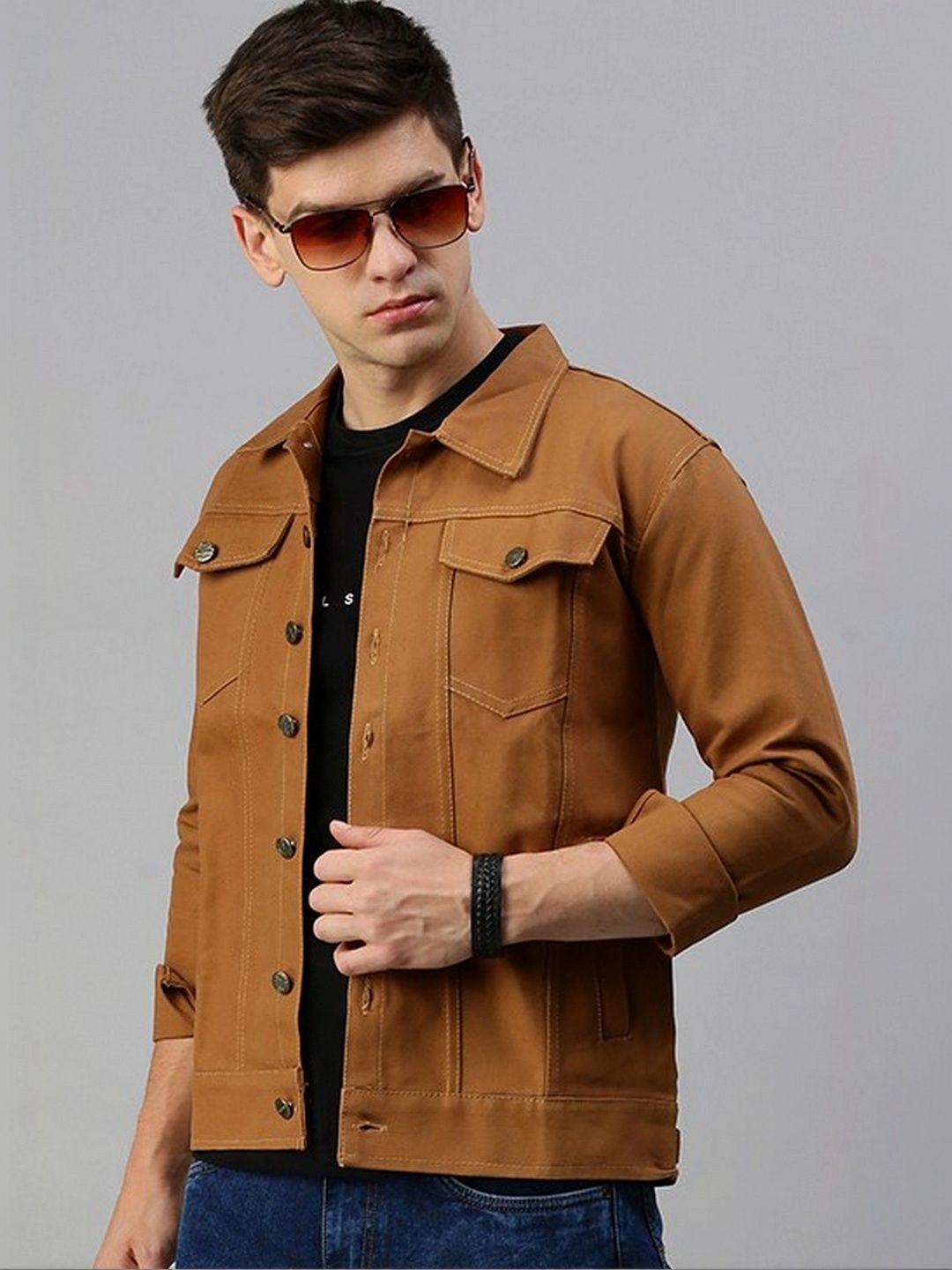 Kaali Peeli Men Outdoor Denim Jacket