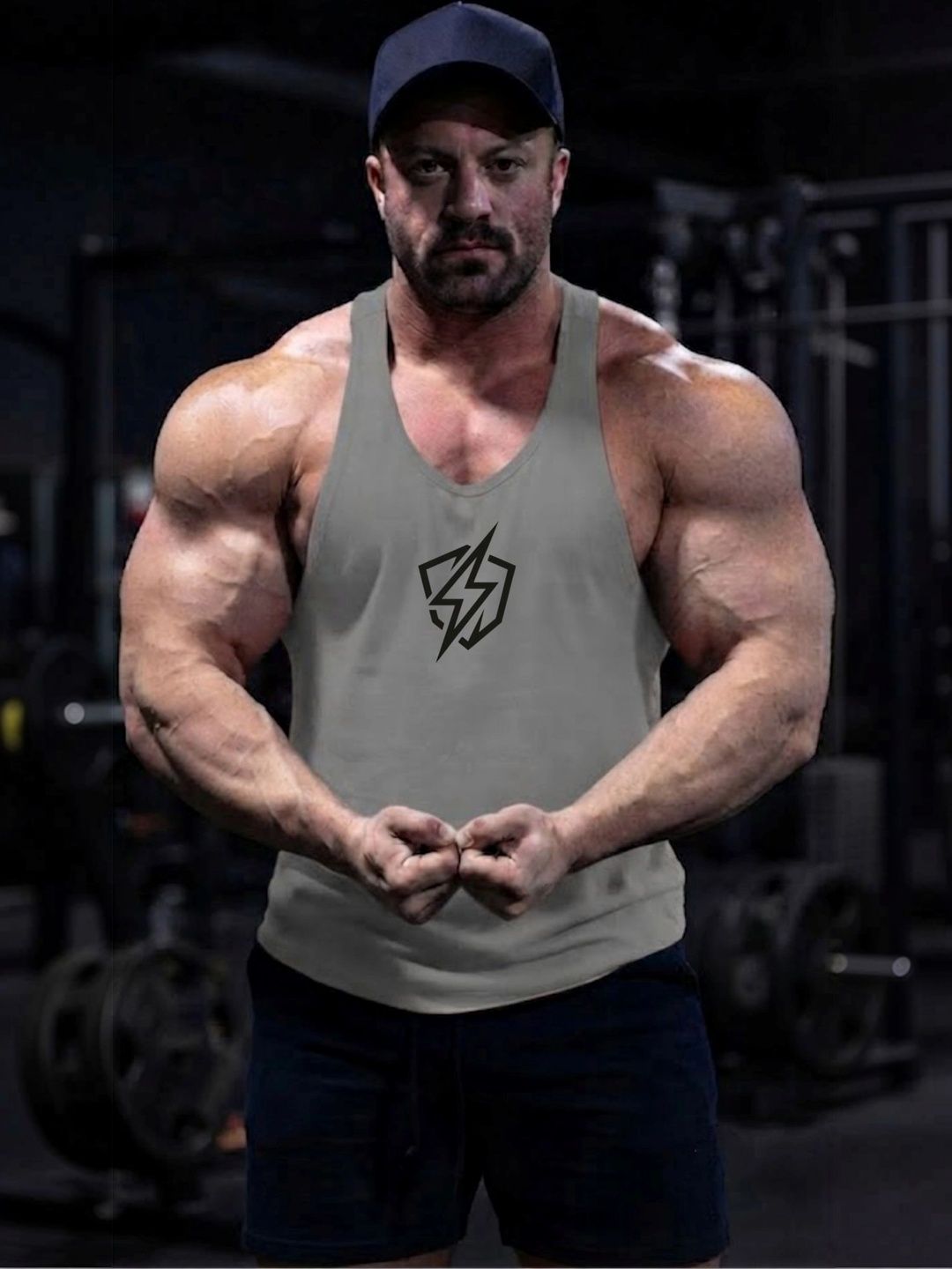 LOTHRIC Printed Gym Vest