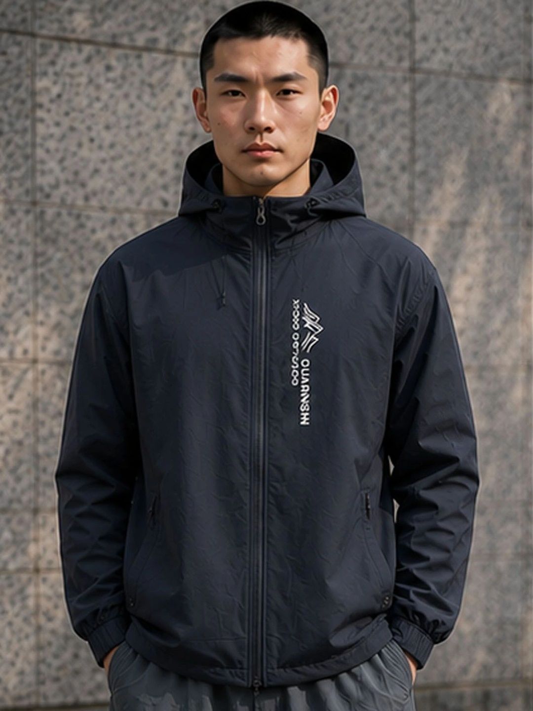StyleCast Men Typography Lightweight Woven Jacket