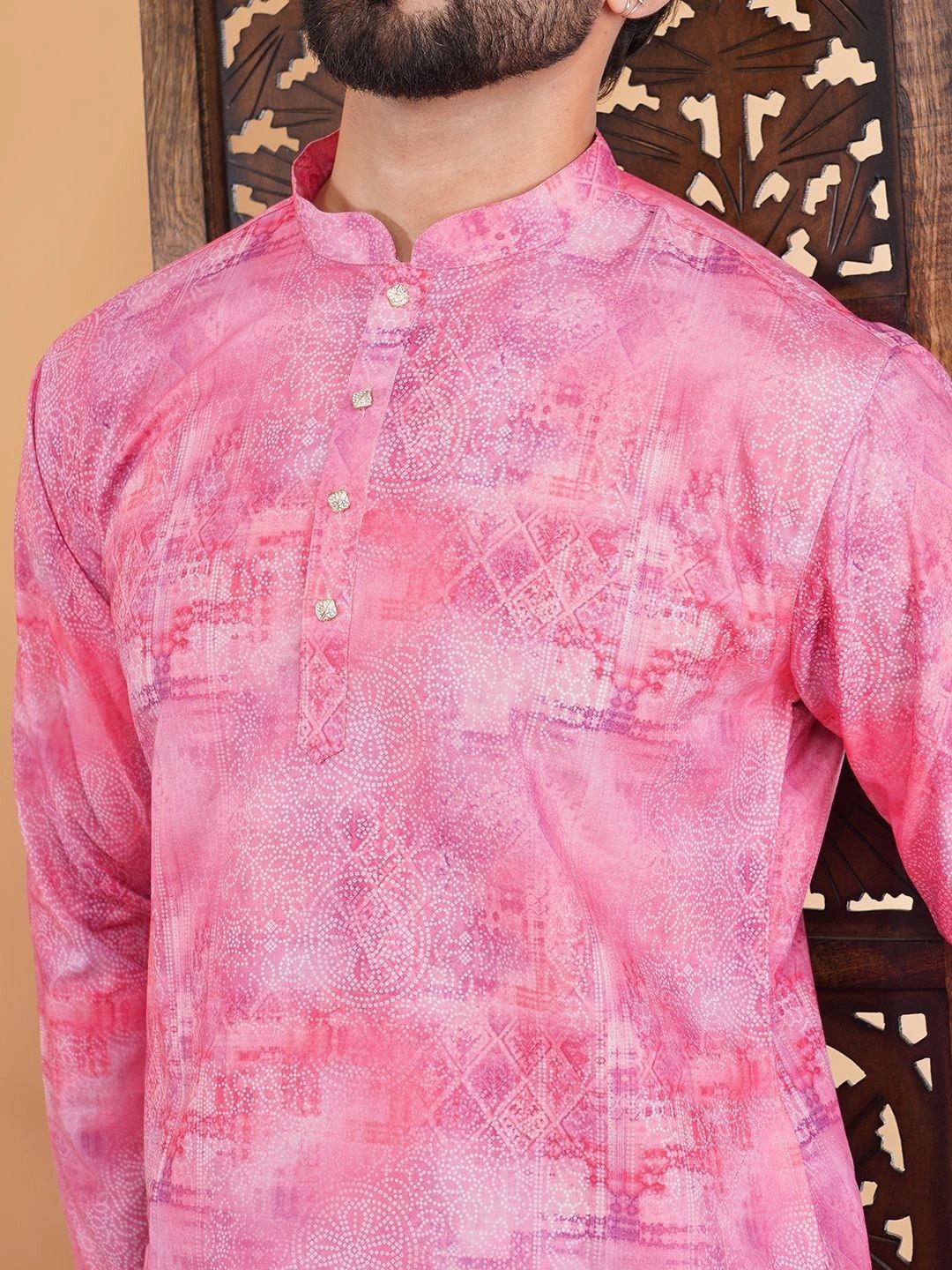 ADHIRAJAN Men Ethnic Motifs Printed Kurta