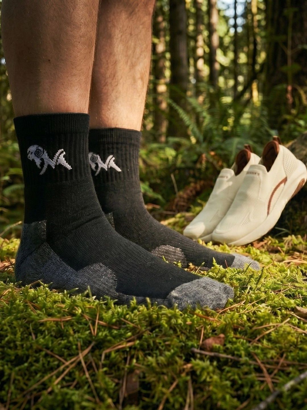 NEEMANS Unisex Pack of 3 Cotton Blend Assorted Colourblocked Above Ankle Socks