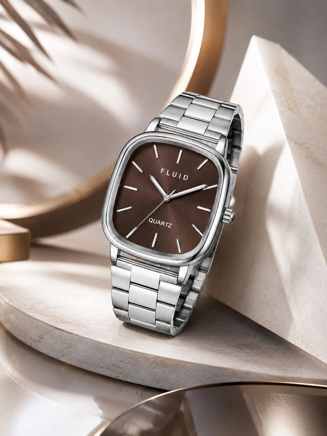 FLUID FLUID Men Dial & Bracelet Style Straps Analogue Watch FLA-805-BR