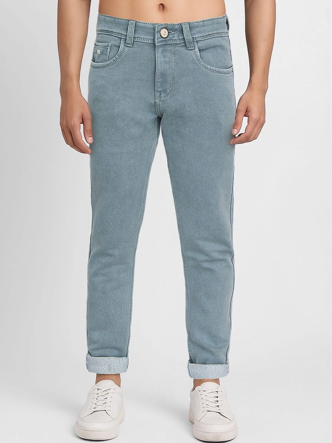 Plounge Men Slim Fit Mid-Rise Stretchable Jeans