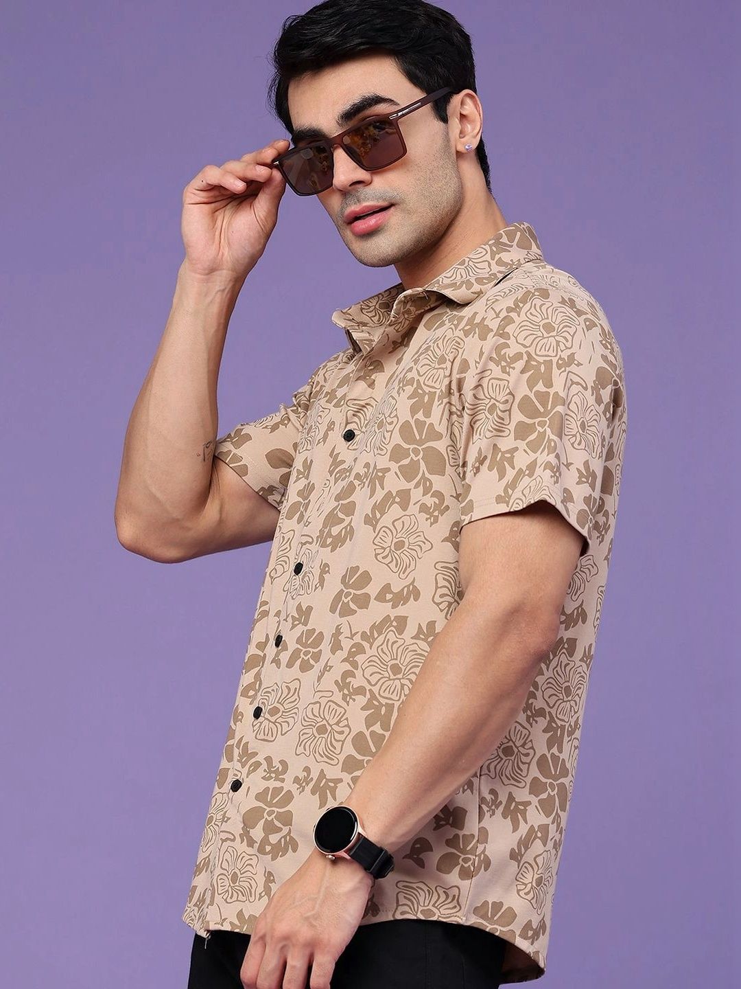 V-Mart Men Floral Printed Casual Shirt