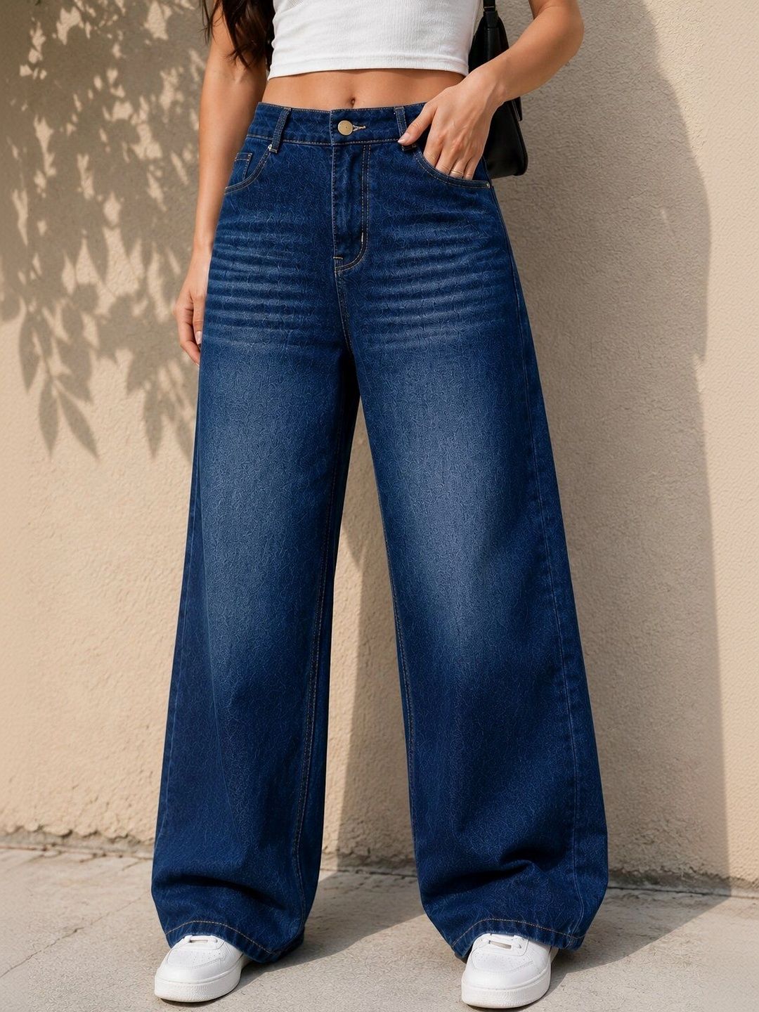 M MODDY Women Straight Fit High-Rise Stretchable Jeans