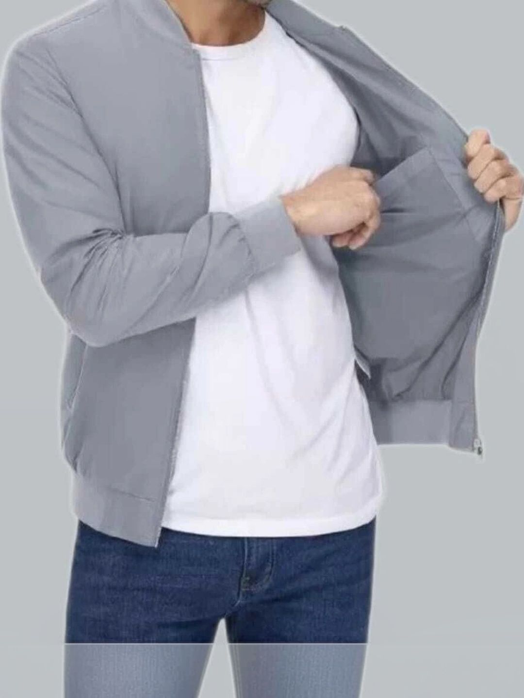 BLACK HUNTER Men Lightweight Bomber Jacket