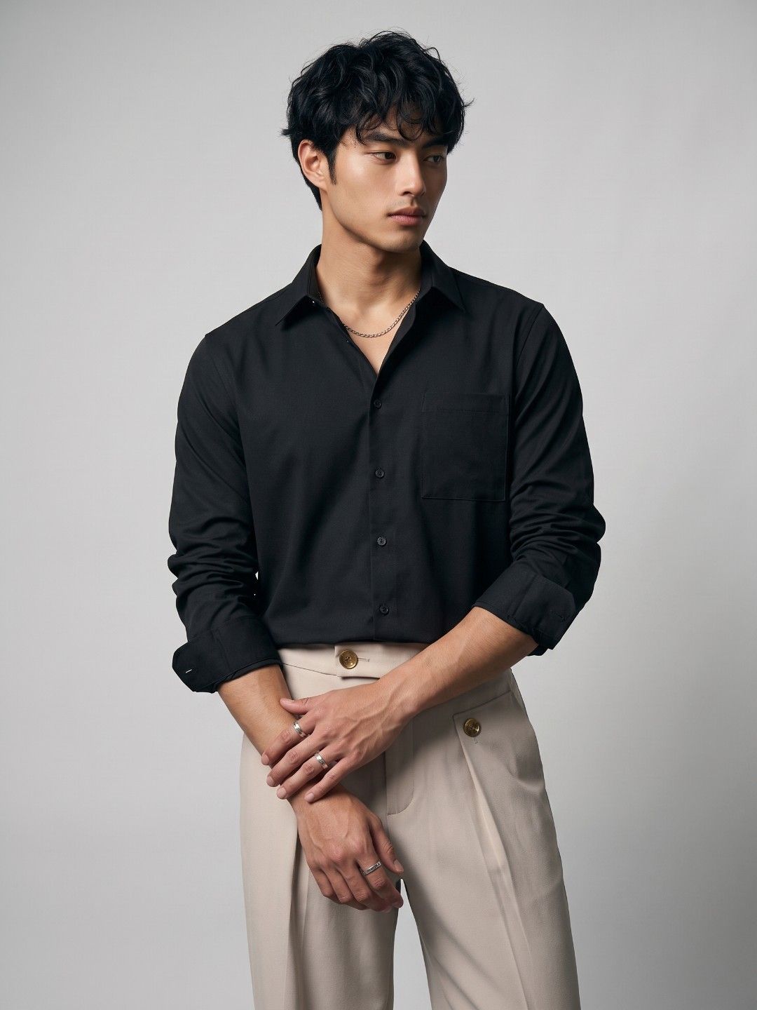 OvrWrk Men Relaxed Fit Casual Shirt