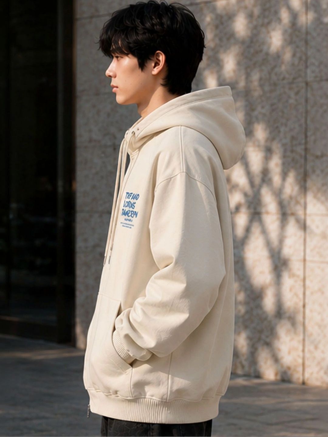 StyleCast Men Typography Lightweight Bomber Jacket