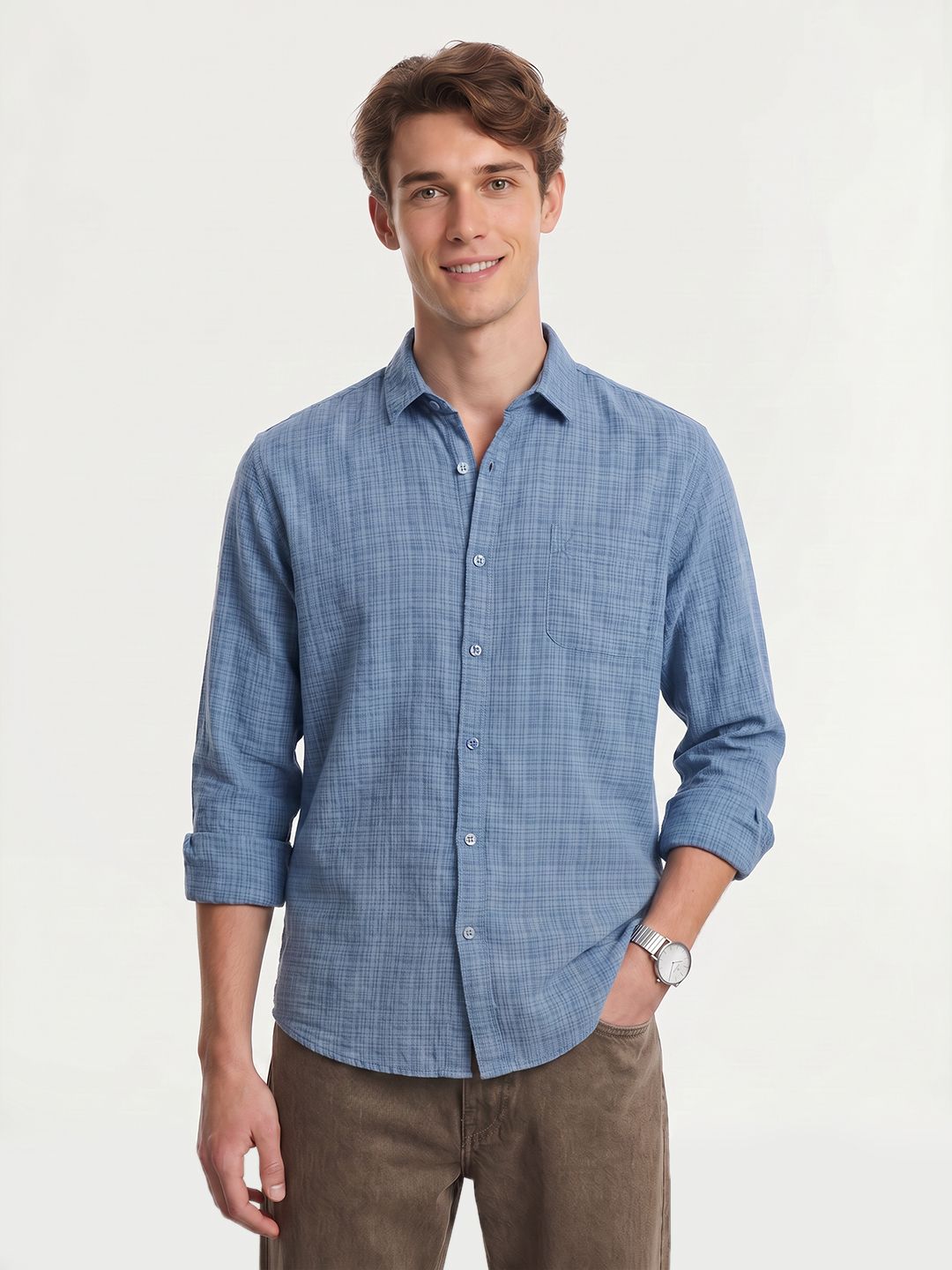 Mast & Harbour Men Checked Casual Shirt
