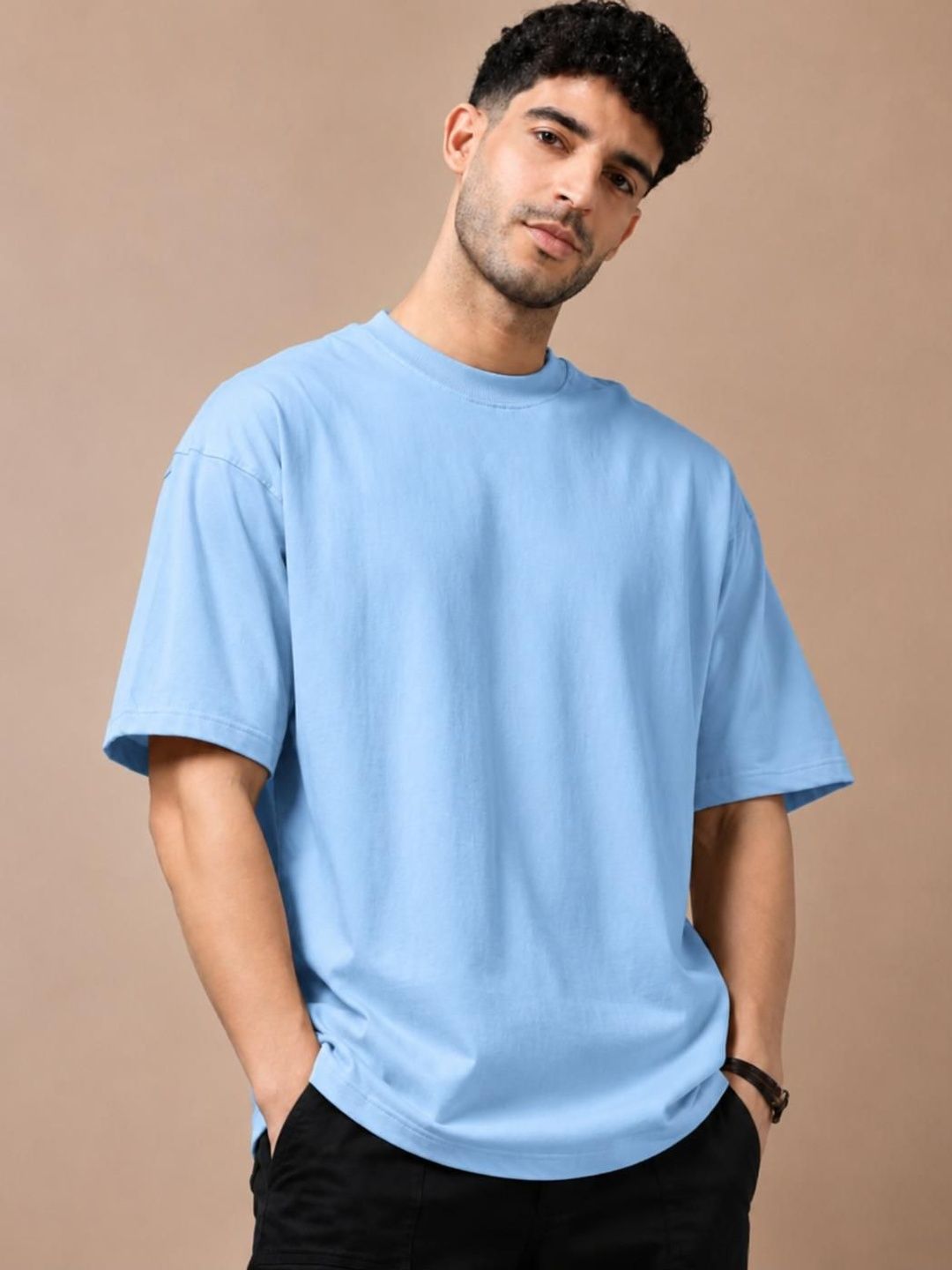 UTCV Men Drop-Shoulder Sleeves T-shirt