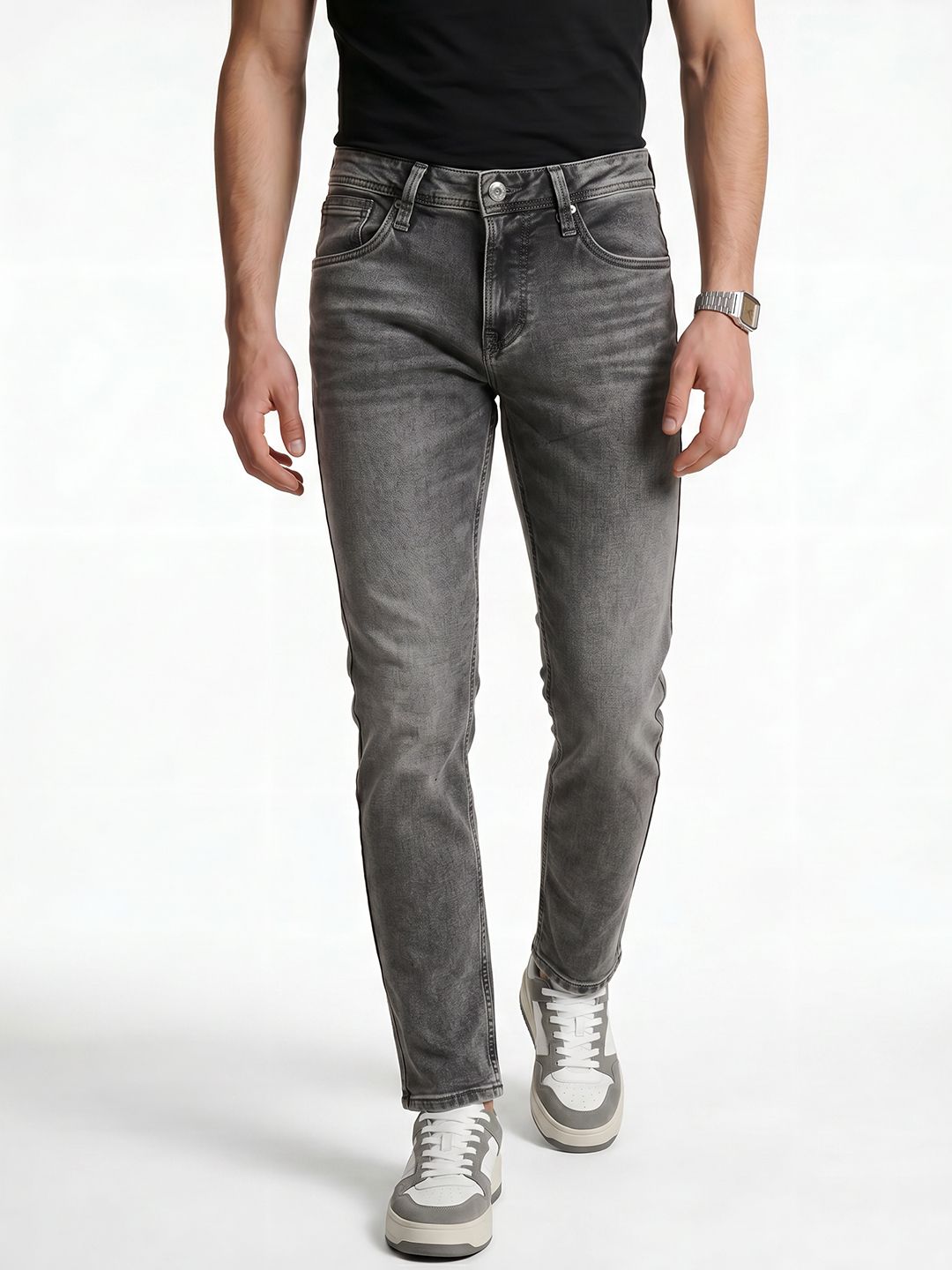 Integriti Men Slim Fit Heavy Fade Stretchable Jeans
