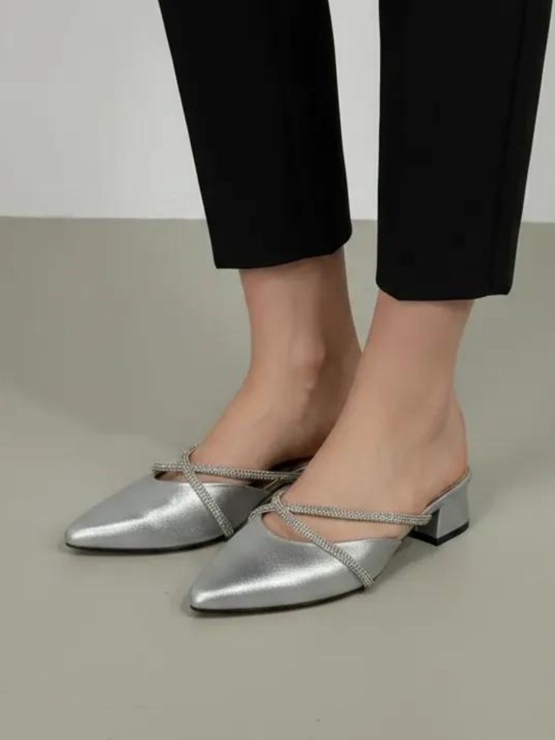 Koblerr Textured Party Block Mules
