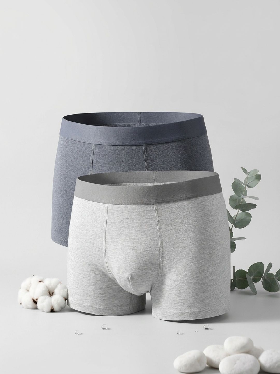 ASJAR Standard Men Pack Of 2 Ultra Soft Ice Silk Lycra Underwear