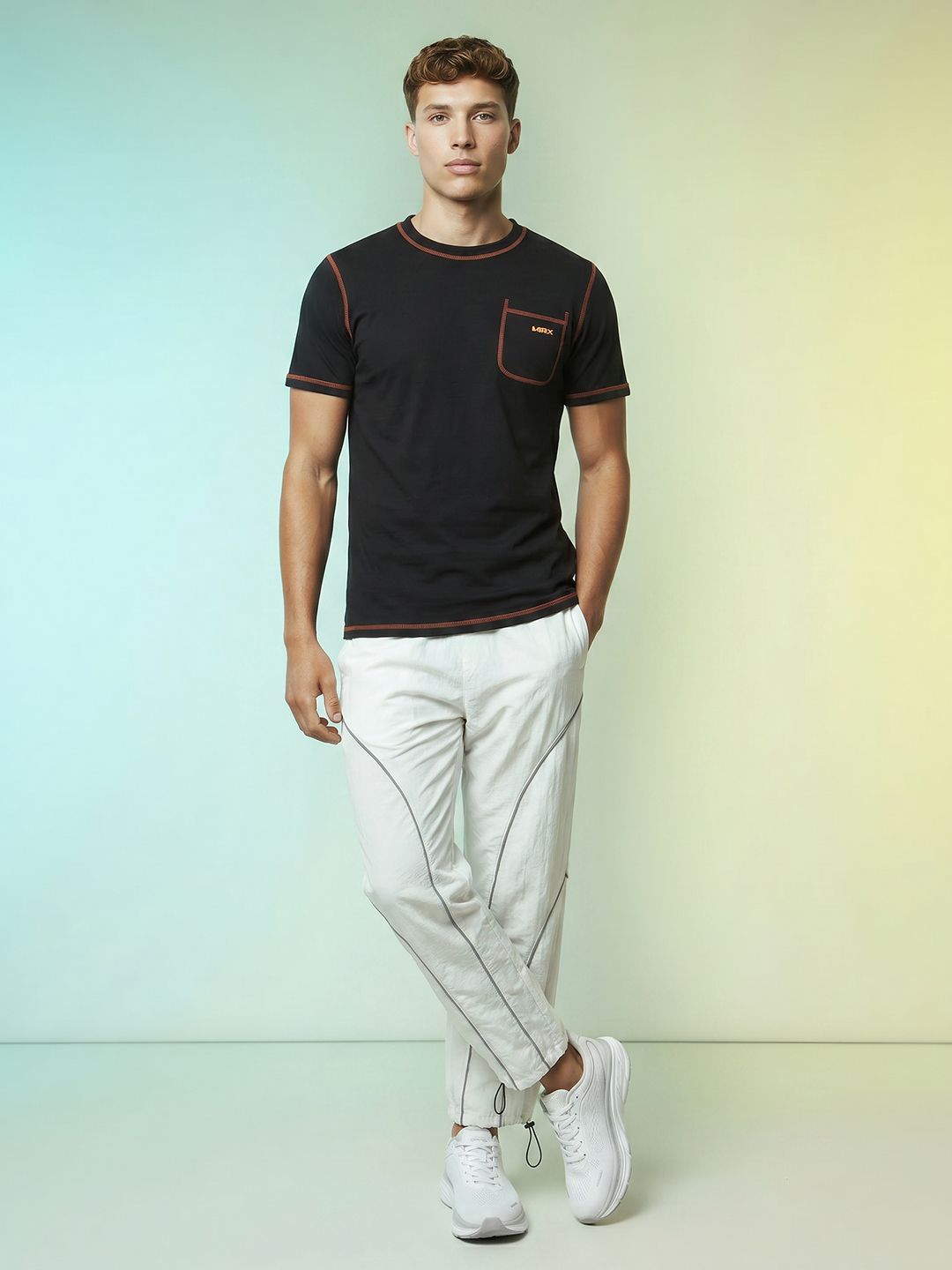 HRX by Hrithik Roshan Contrast Stitch T-shirt