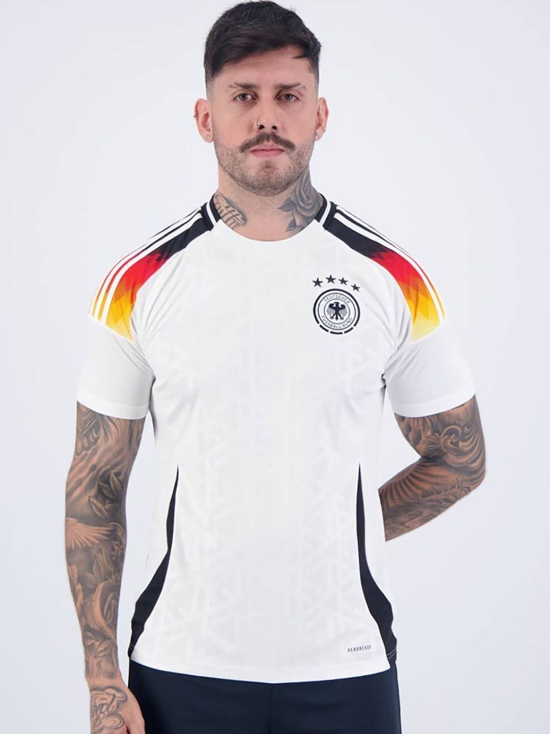 JOVO Graphic Printed Short Sleeves Round Neck Football Regular Fit T-Shirt