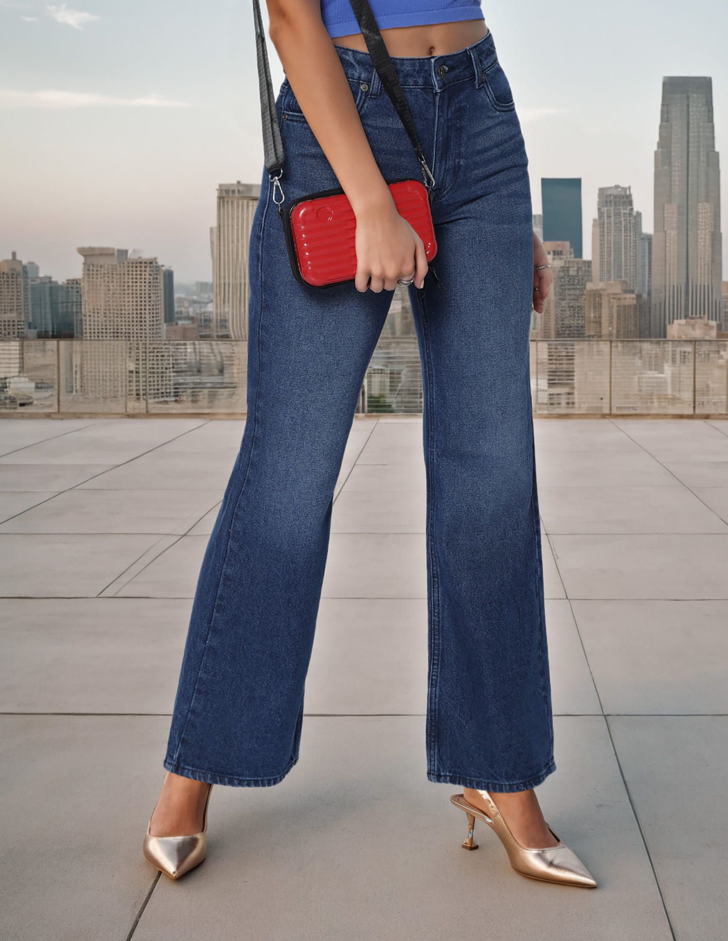 Flying Machine Flying Machine Women Mid-Rise Bootcut Fit Clean Look Non Stretchable Jeans