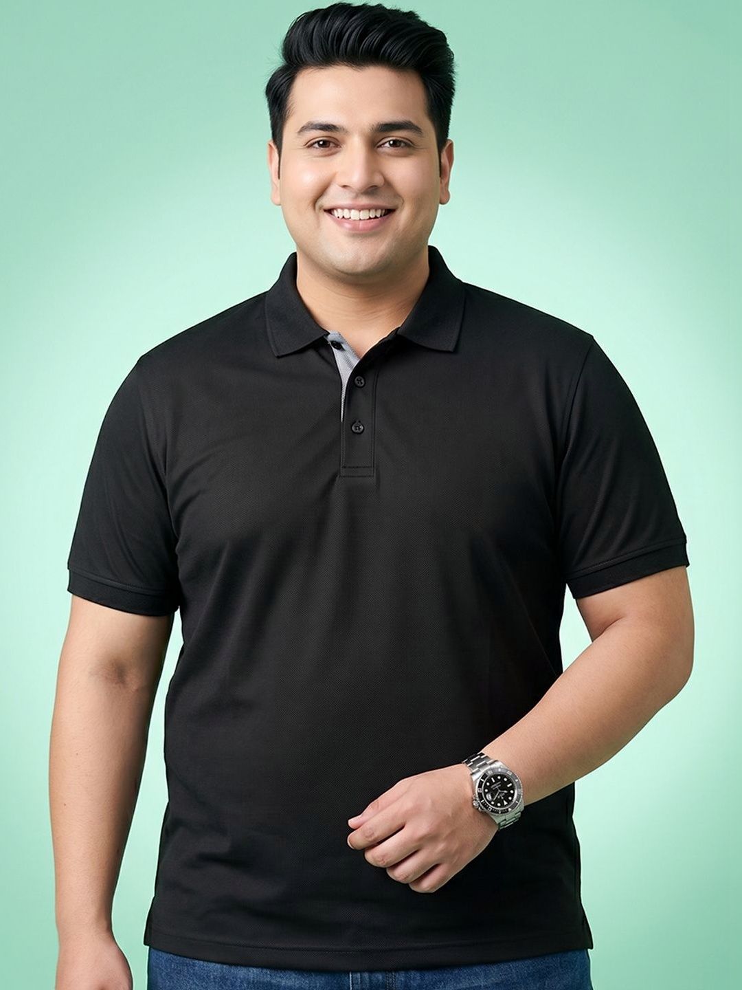 XFOX Men Polo Collar T-shirt