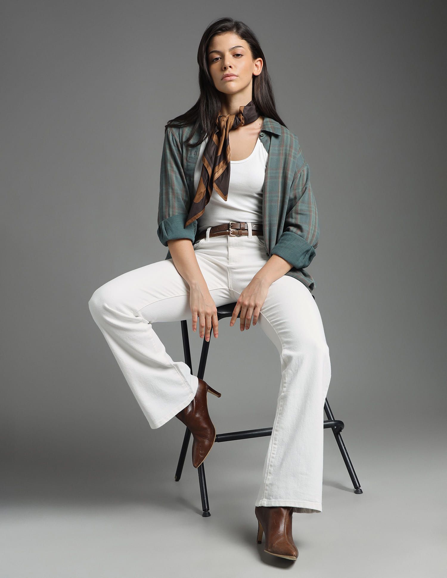Flying Machine Flying Machine Women White Bootcut Clean Look Stretchable Jeans