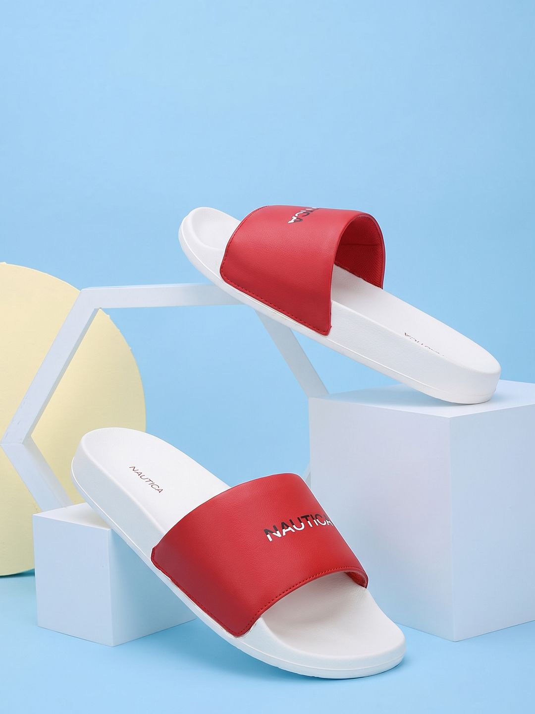 Nautica Men Colourblocked Sliders