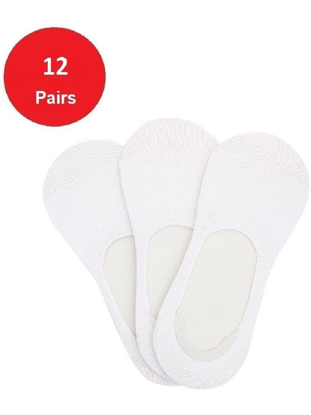 Faton Men Pack of 8 Cotton Shoe Liners Socks