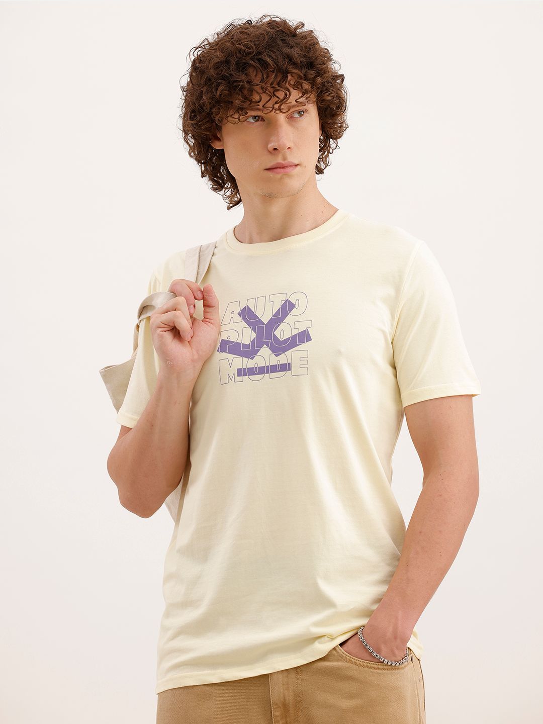WROGN Brand Logo Printed T-shirt