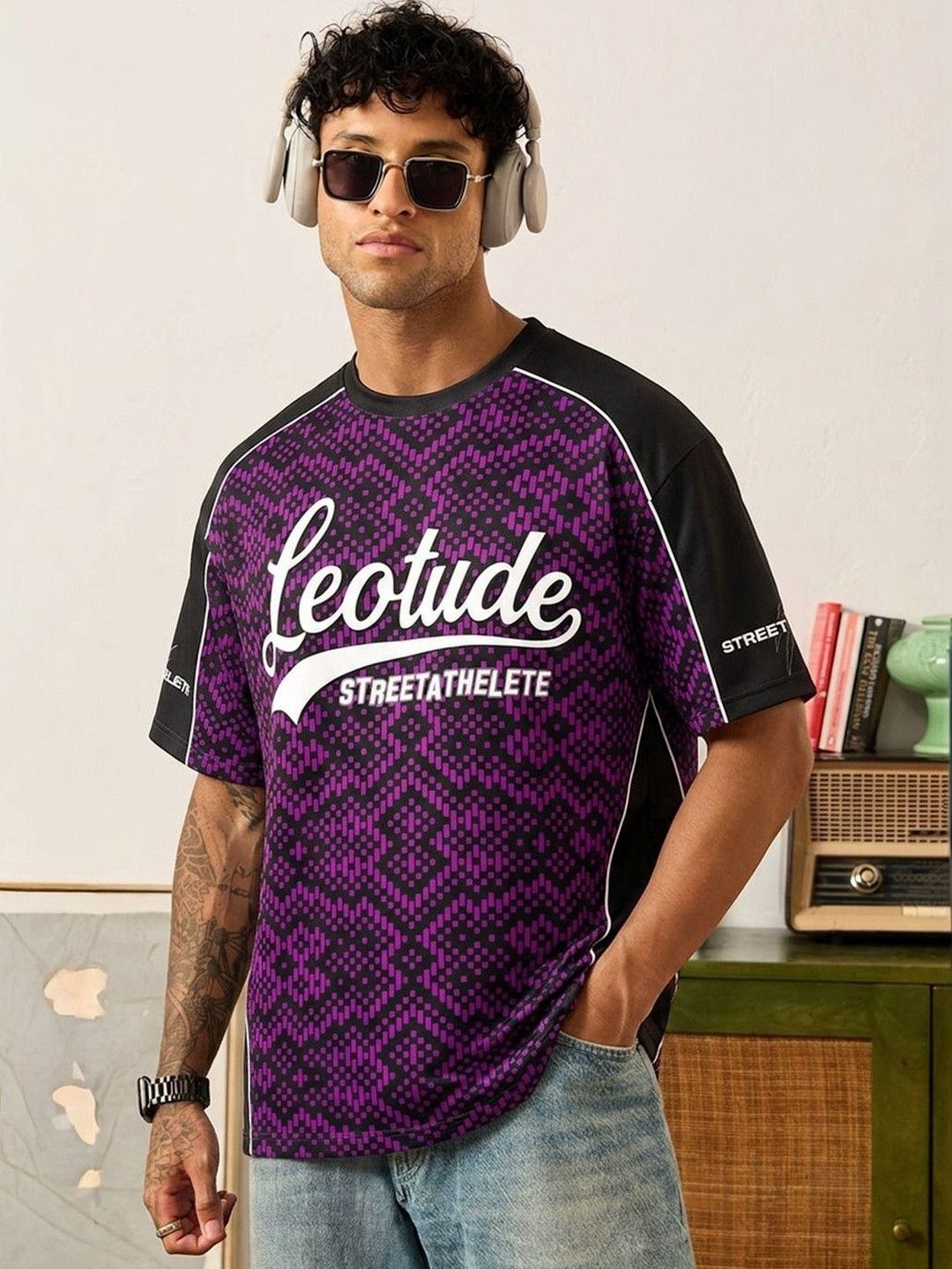 Leotude Men Printed T-shirt