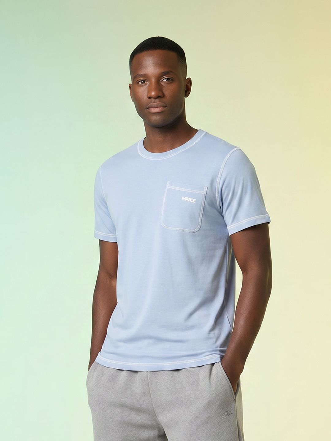 HRX by Hrithik Roshan Contrast Stitch Detail T-shirt