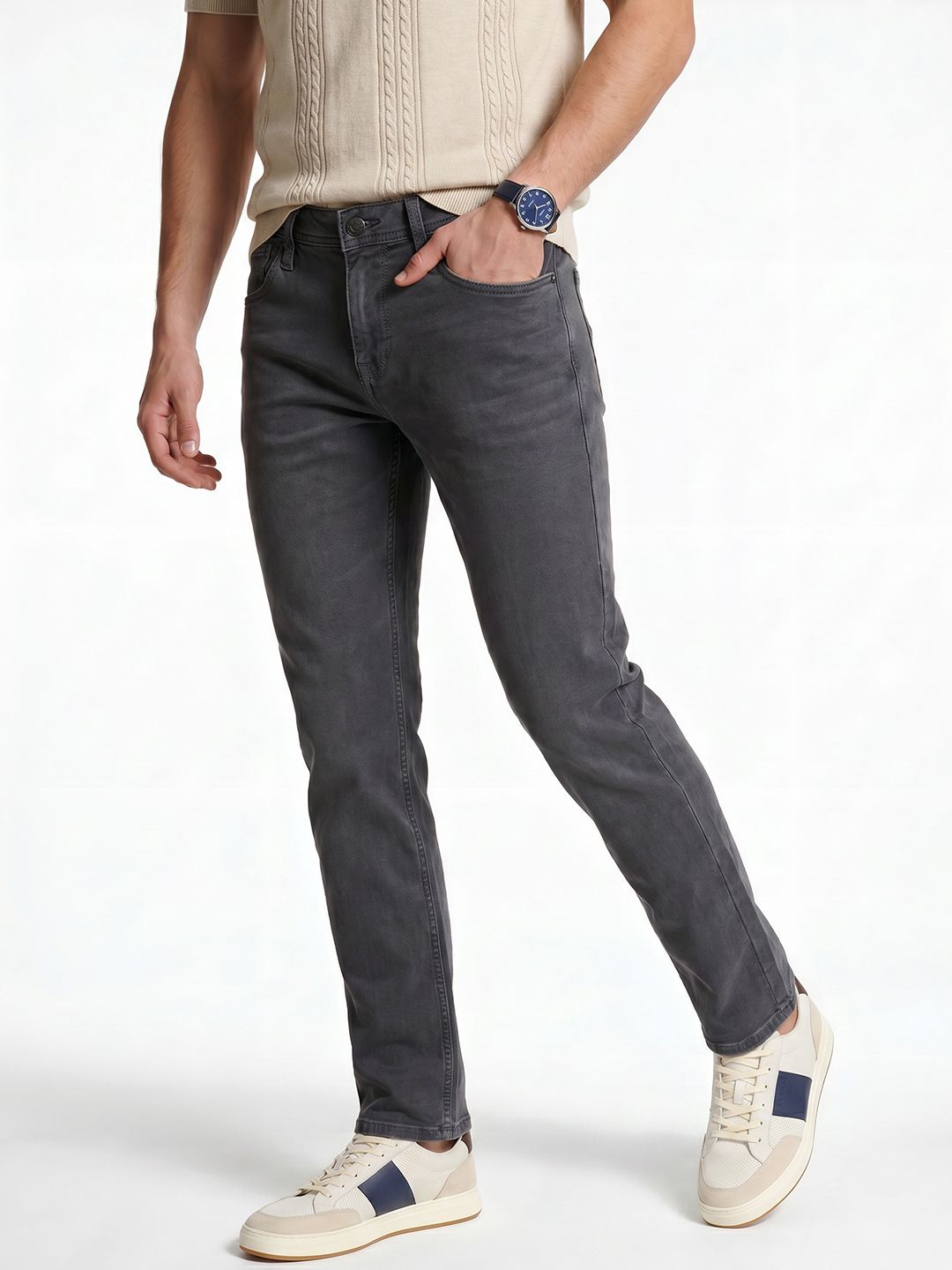 Integriti Integriti Men Slim Fit Light Fade Stretchable Jeans