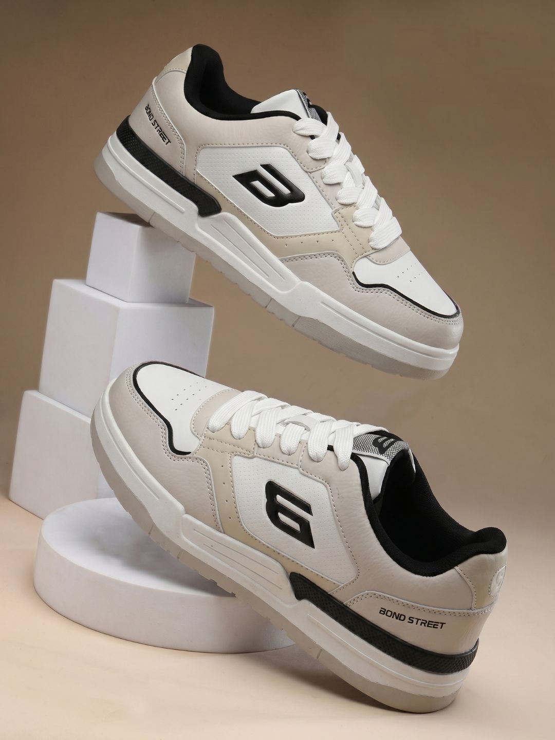 Bond Street By Red Tape Men Colourblocked PU Sneakers