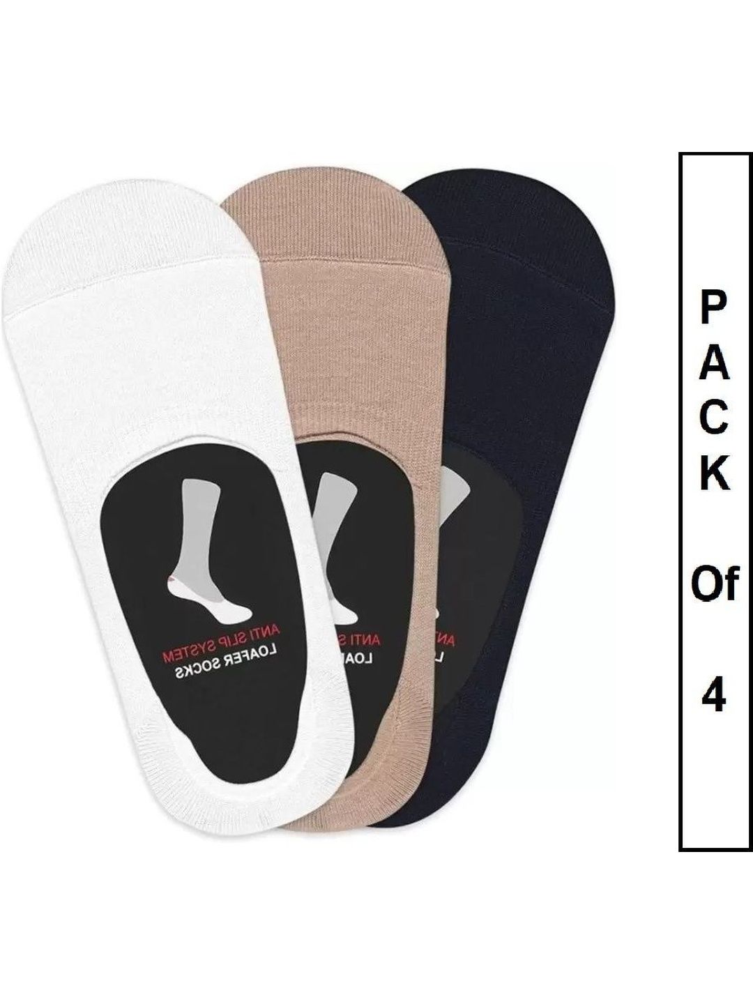 Faton Men Pack of 3 Cotton Shoe Liners Socks