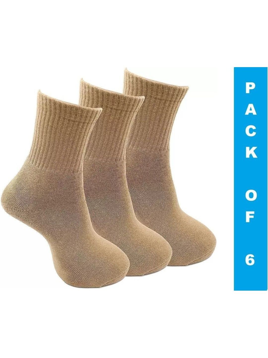Faton Men Pack of 6 Cotton Above Ankle Socks