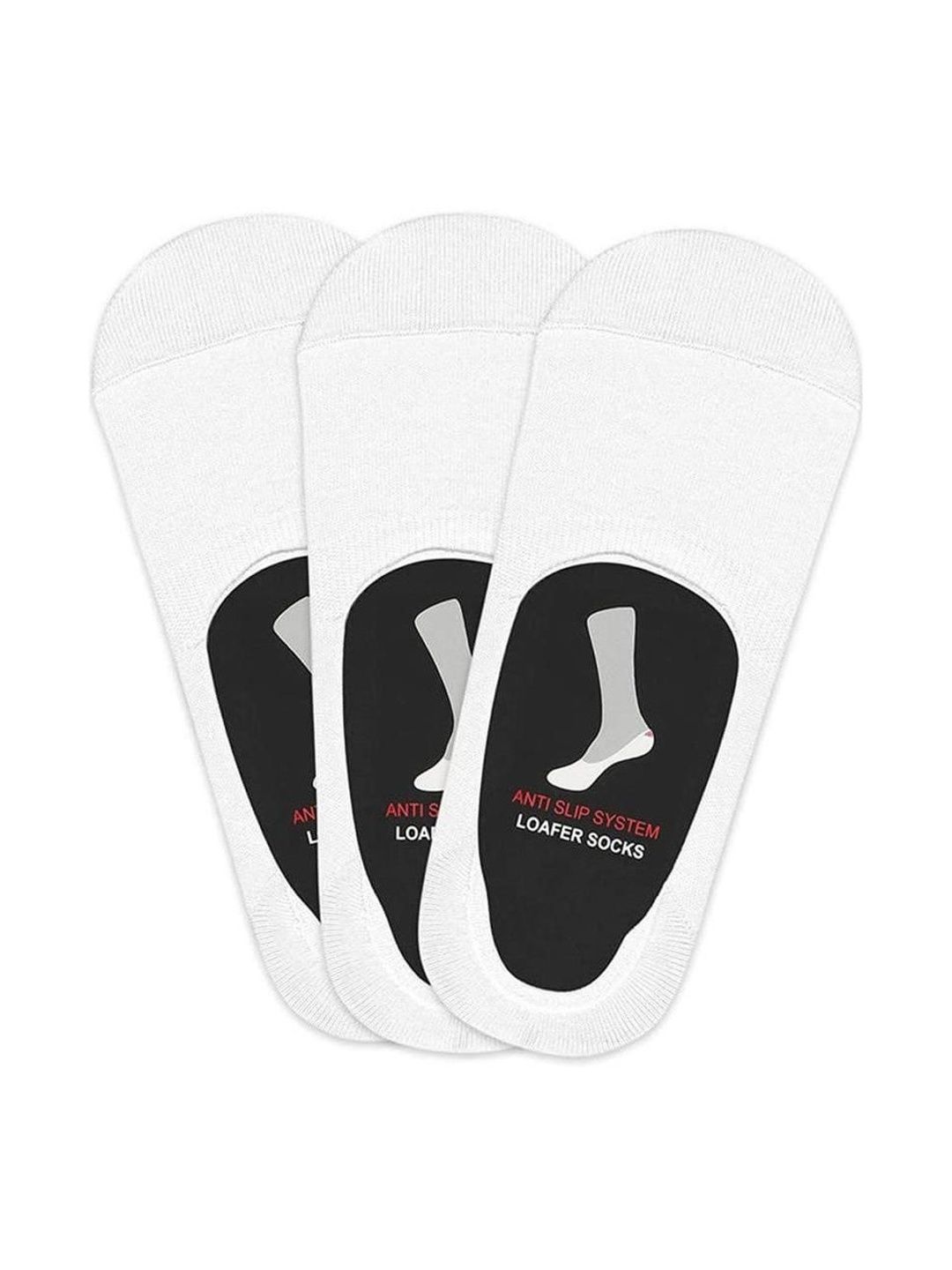 Faton Men Set Of 3 Cotton Shoe Liners Socks